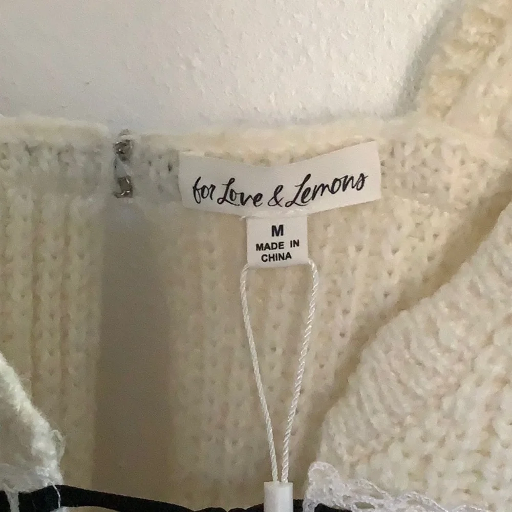 NWT For Love And Lemons Jade knit mini dress - Picture 6 of 15